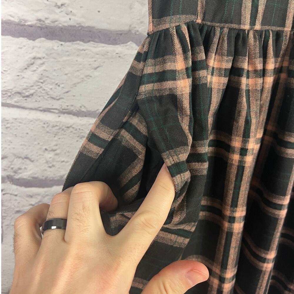 Disturbia Womens 10 Grunge Academia Witchy Edgy Emo Plaid Fit & Flare Mini Dress - Picture 5 of 10